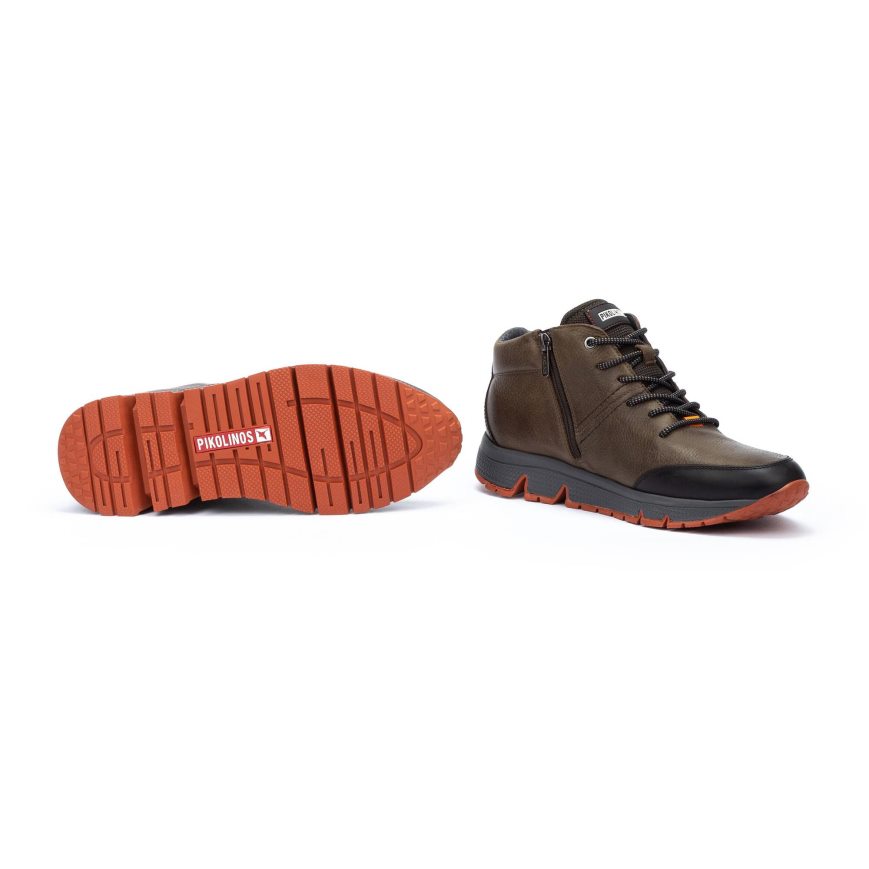 Men's Pikolinos FERROL Sneakers Brown | NZ D9Q7201